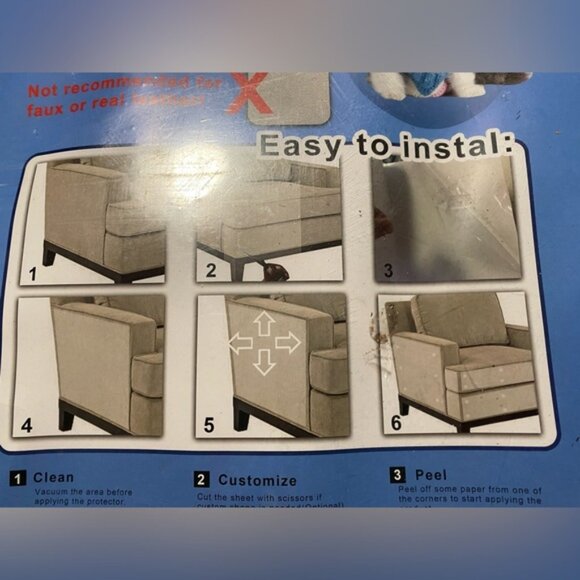 Cat Scratch Furniture Protector - Transparent - Picture 3 of 4